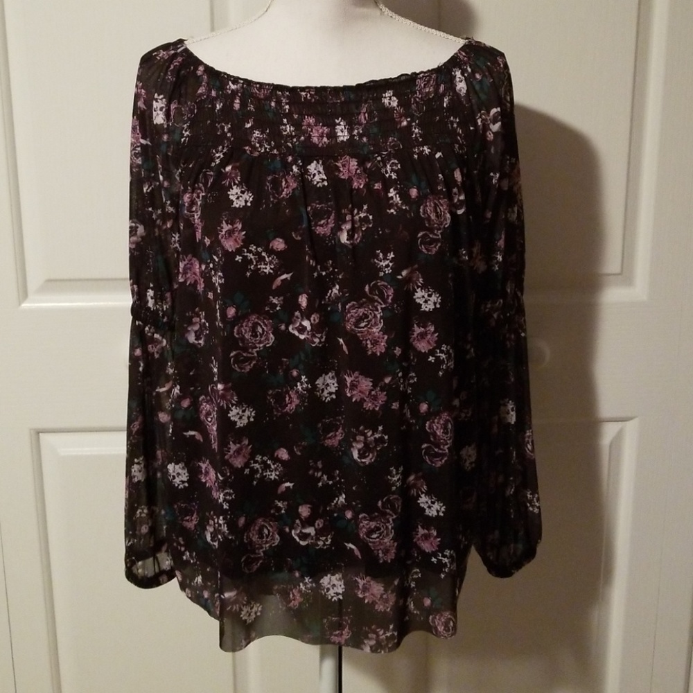 Maurices gypsy style long sleeve top